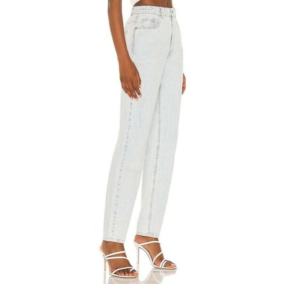 By Dyln Nakita Jeans Light Blue Denim Straight Leg S NWOT $129 - Picture 4 of 10